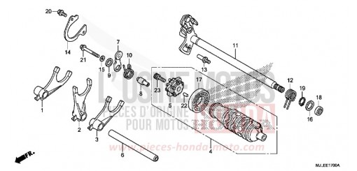 SCHALTTROMMEL (NC750S/SA) NC750SE de 2014
